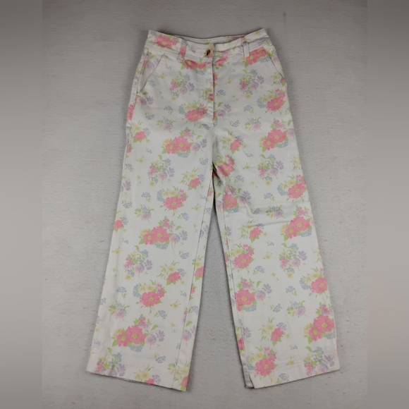 Manoush Straight Leg Jeans In Boho Floral Print Size US Small/ EU36 - Picture 2 of 8